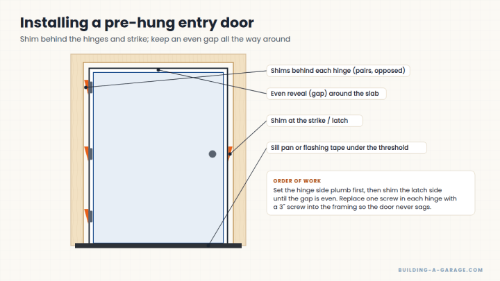 Installing a Pre-Hung Entry Door